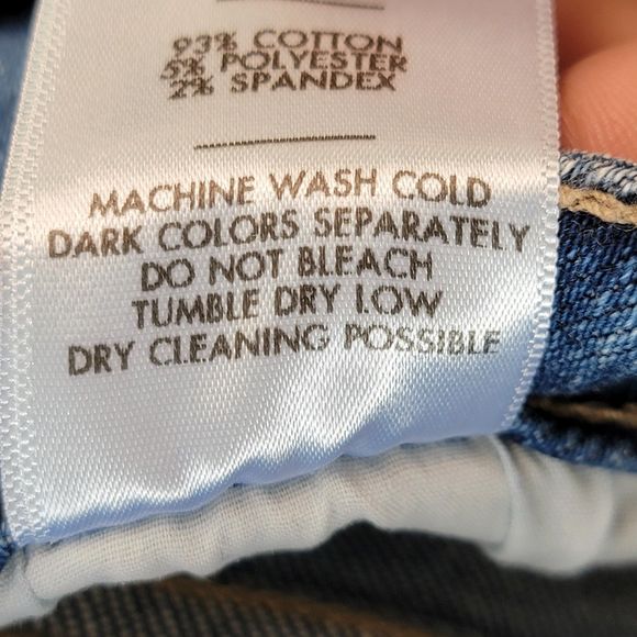 Just Black Double Button Straight Blue Jeans 29 Made in USA - Picture 4 of 8